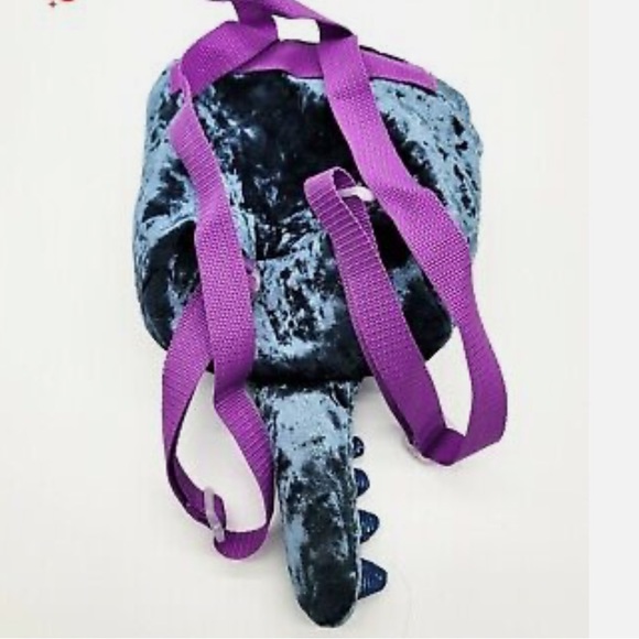 Jurassic World 2018 Metallic Plush Dinosaur Tail Mini Backpack - Picture 2 of 5